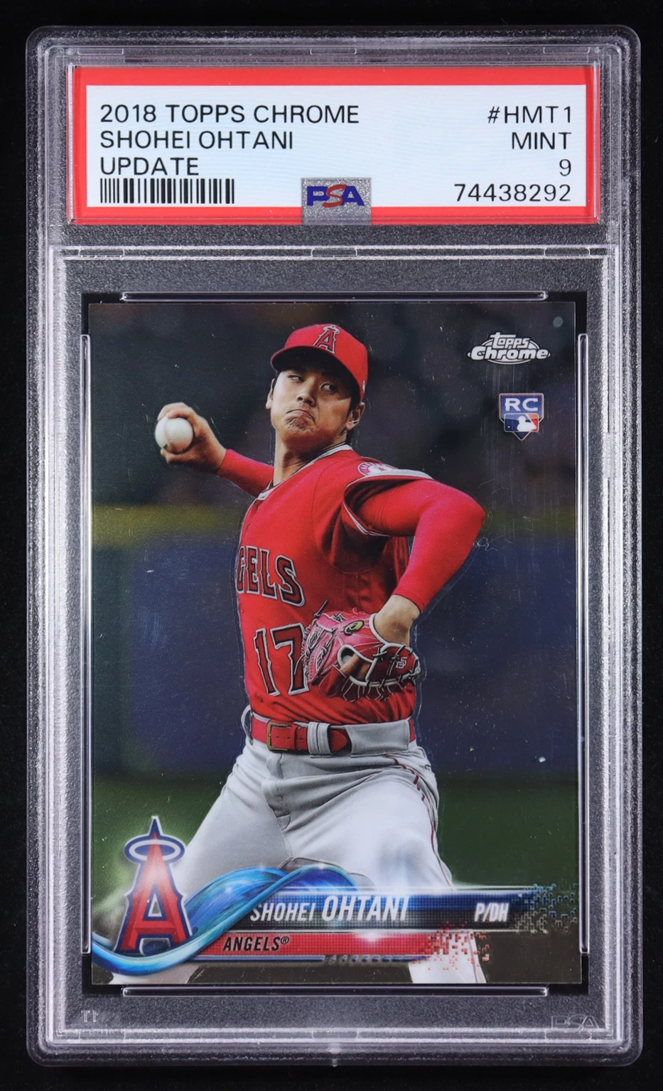 2018 Topps Chrome Shohei Ohtani Base PSA 9